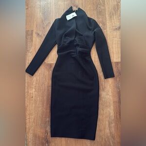 Elegant Black Long Sleeve Dress